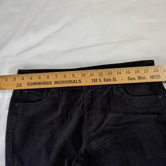 KUT 8P Catherine Boyfriend Micro Corduroy Black Cotton/Spandex Blend Pants - Picture 11 of 11